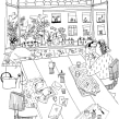 Adobe coloring page. Traditional illustration project by Sarah van Dongen - 05.30.2020